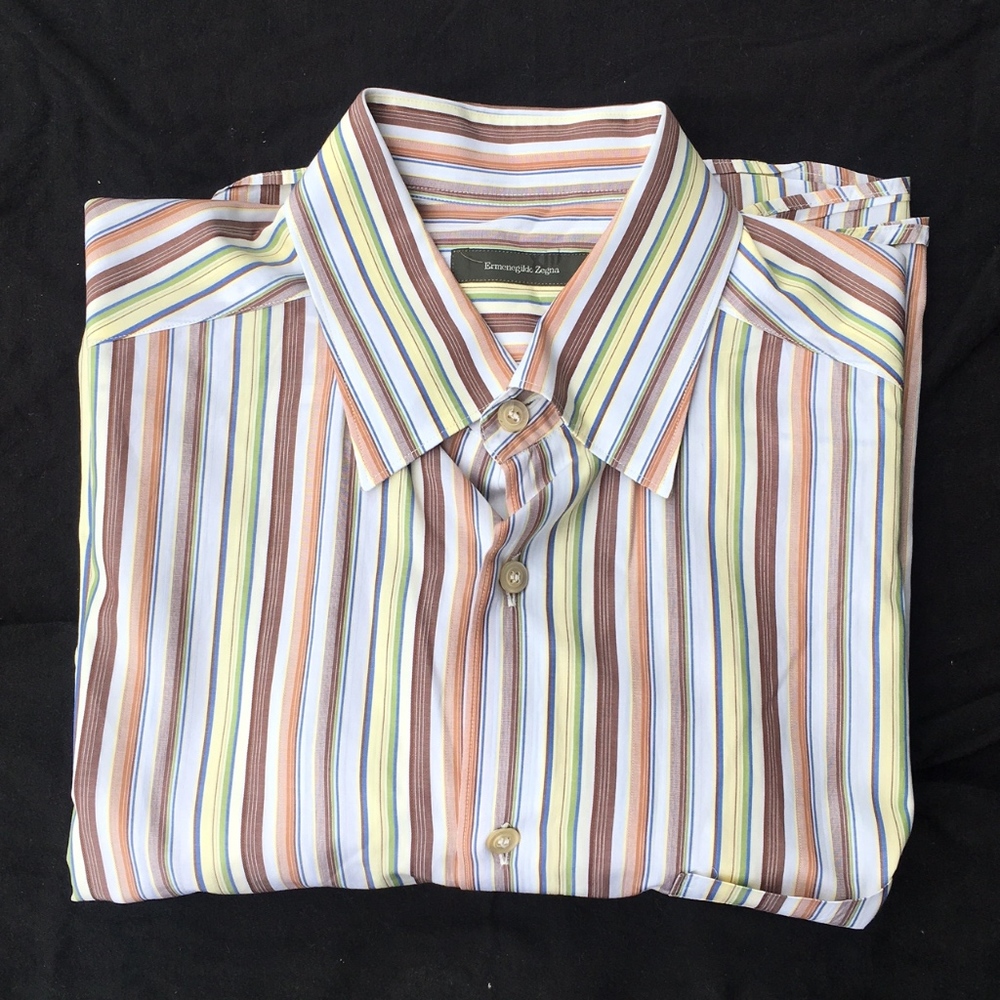 ERMENEGILDO ZEGNA L/S Striped Button Down